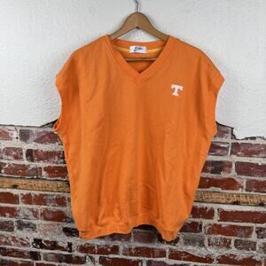 Tennessee Volunteers Sweatshirt Mens XL NCAA Football Sleeveless V Neck Vest